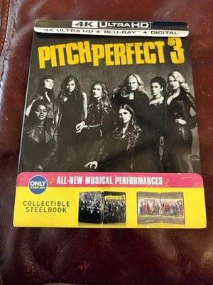 Pitch Perfect 3 4K UHD + Blu-Ray Steelbook OOP New Out of Print Blu Ray - Image 1 of 2