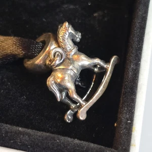 New w BOX Pandora Rocking Horse Dangle RETIRED Charm #791413 Toy Christmas - Picture 1 of 6