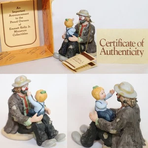 Emmett Kelly Jr "The Emmett's Fan" Miniature Collectable Clown Figurine 10013 - Picture 1 of 11