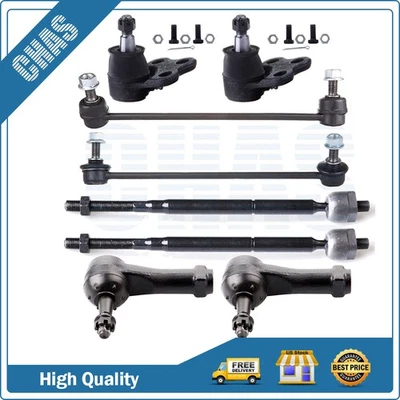 8X Front Tie Rod Ends Ball Joints Sway Bar Links For 2005-2007 Chevrolet Equinox - Image 1 of 4