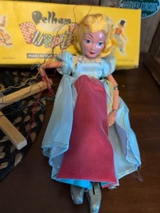 Vintage Pelham Puppets Cinderella String Puppet Wooden Marionette 1960s - Picture 1 of 5