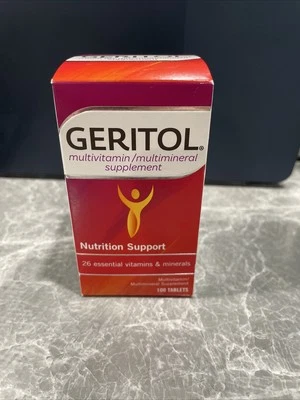 Geritol Suplemento Multivitamínico Vitaminas B, Antioxidantes, Vitaminas C,E,D 100 Ct Foto 1 de 4