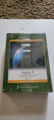 The Teaching Company THE GREAT COURSES: ALGEBRA II Parts 1-3 DVDs Science Math - Image 1 of 2