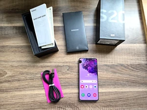 Samsung Galaxy S20 5G SM-G981B/DS - 128GB - Cosmic Black (Ohne Simlock) - Bild 1 von 12