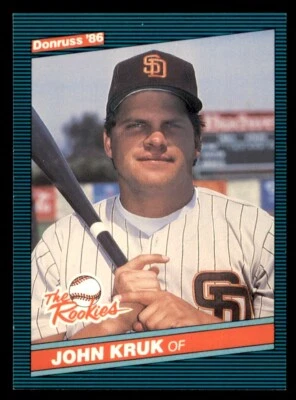 Tarjeta de novato Donruss Rookies #42 1986 John Kruk radiocontrol Foto 1 de 2