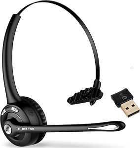 10X Trucker Bluetooth Headset, Wireless Headphones W/Microphone, over the Head S