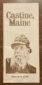 Folleto de recreación de historia de Casting Maine de colección con mapa P9a - Imagen 1 de 16