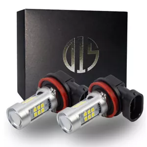 H11 H16 H8 LED Fog Light White Bulbs Total 2400LM Bright 6000K High Power - Bild 1 von 3