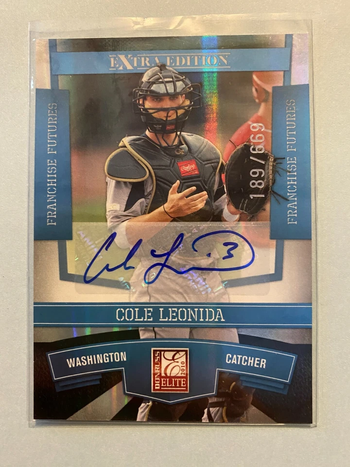 A21,065 - 2010 Donruss Elite Extra Franchise Futures Auto #16 Cole Leonida/699 - Image 1 of 1