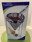 New Progressive 3- Piece Stainless Steel Chinois Strainer Culinary Set
