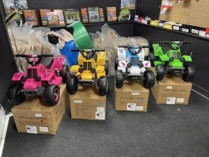 Ride on ATV, 6V Mini Off-Road Battery Powered Motorized Quad for Kids, 2 Speeds, - Picture 1 of 9
