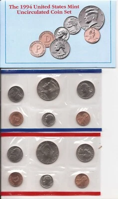 1994 US Mint Uncirculated P &D Coin Set In OGP With COA - Image 1 of 4