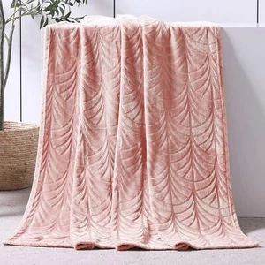 Flannel Fleece Throw Blanket for Couch Soft Fluffy Velvet Sofa Blanket with D... - Picture 1 of 8