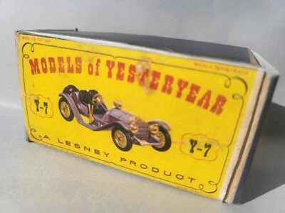 1960's ( REPRO BOX ONLY!) Models Of Yesteryear Y-7 MERCER 1913 RACEABOUT T. 34J - Immagine 1 di 4