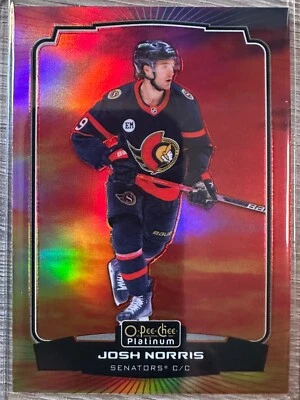 2022-23 OPC PLATINUM JOSH NORRIS SUNSET SP PARALLEL #148 OTTAWA SENATORS - Image 1 of 2