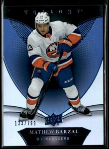 2018-19 Upper Deck Trilogy Blue Foil Mathew Barzal 133/799 New York Islanders #8