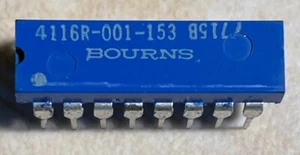 Bourns 4116R-001-153 15K Ohm 2% Resistor Network - NOS - Picture 1 of 1