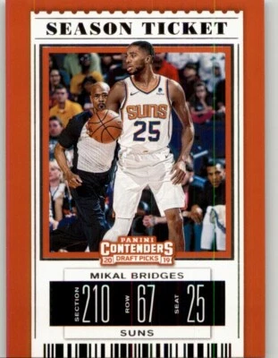 2019 Panini Contenders Draft Picks Mikal Bridges #42 Phoenix Suns - Image 1 of 2