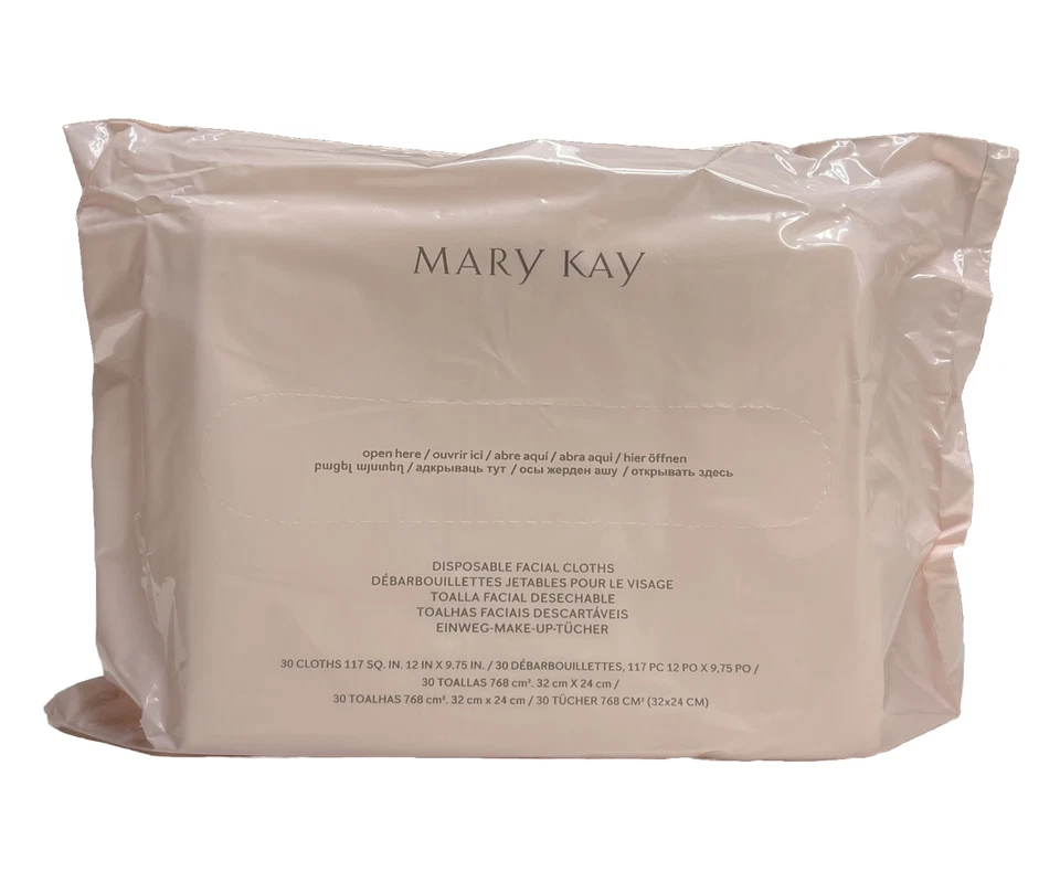 Mary Kay Disposable Facial Cloths ~ SEALED PACKAGE OF 30 - Image 1 of 1