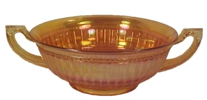 Imperial Optic & Buttons Bowl #582 Fancy Colonial Marigold Carnival Glass 1914 - Picture 1 of 7