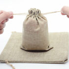 Natural Burlap Party Favors Jewelry Pouch Gift Bag Rustic With Drawstring