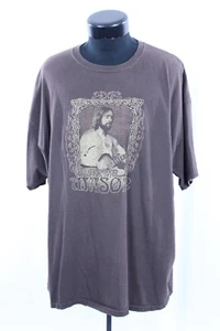 VTG Dave Mason Concert Tour T-Shirt Tee 2XL Music Brown Graphic Rock Artist Roll - Picture 1 of 20