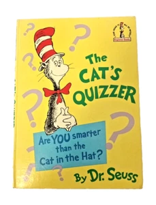 The Cat's Quizzer Dr Seuss 1979 Collins Hardcover Beginner Books Quiz Kids HC - Picture 1 of 9