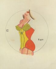 ART OF ALLEN JONES 'THREE IN ONE' BRA CORSETS PANTS 1971 SPLENDID MOUNTED PRINT