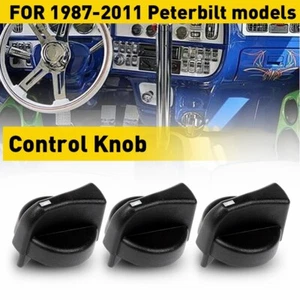 3PC Heater Control Knob For Peterbilt 330 379 387 335 386 357 367 378 384 PY44P5 - Picture 1 of 8