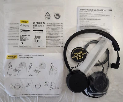 Jabra Evolve 20SE Mono MS HSC016 Wired Headset #4993-823-309 - Image 1 of 4