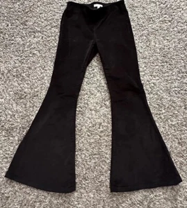 Chelsea and Violet Girls Size Large Black Corduroy Flare Leg Pants - Picture 1 of 11