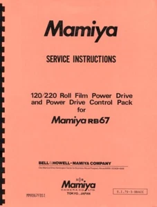 Mamiya 120 220 Roll Film Power Drive & Control Pack for RB67 Repair Manual - Picture 1 of 3