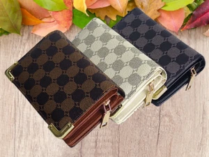 Women Girl Short medium Wallet Lady Leather Folding Coin Card Holder Cash Purse - Picture 1 of 8