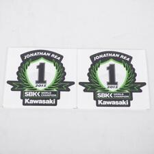 Autocollant 2 stickers pour moto Kawasaki Jonathan Rea sbk champion world 2015