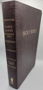 Referenzbibel KJV RIESENDRUCK persönliche Größe Zondervan BURGANDY roter Buchstabe - Bild 1 von 24
