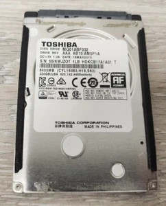 Toshiba 320GB 2.5" SATA HDD Hard Drive MQ01ABF032 Tested Working - Picture 1 of 7