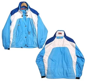 Vintage MARKER Ski Snowboarding Women's Jacket Size 10 Blue White - Picture 1 of 21