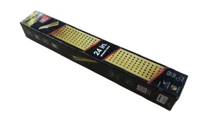 RELN 24 in. Brushed Gold Linear Shower Drain with Square Pattern Drain Cover - Picture 1 of 3