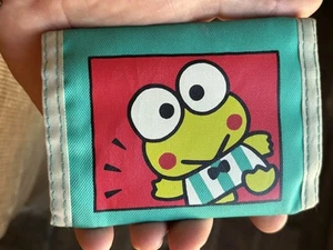 Sanrio Kero Kero Keroppi Frog Folding Nylon Wallet, 1988 1991 - Picture 1 of 9