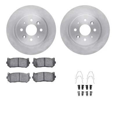 For Kia Sephia 1998-2001 R1 Concepts WFUH1-21050 Rear Brake Kit w Optimum Pads - Image 1 of 3