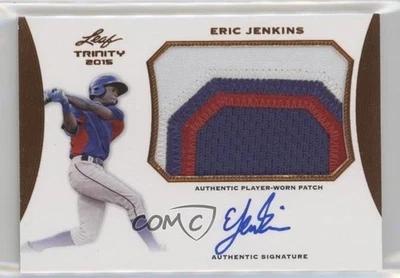 2015 Leaf Trinity Patch Auto Bronze Eric Jenkins #PA-EJ1 Patch Auto - Image 1 of 2