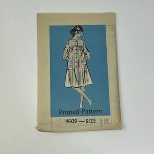 Abito smock o taglia 18 vintage anni 70 modello cucito non tagliato vaglia postale 4609 - Foto 1 di 2