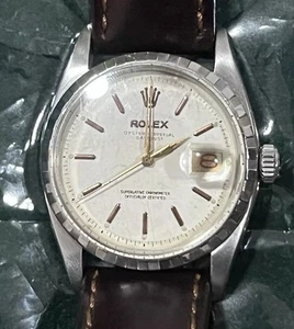 Vintage Rolex 6605 oyster perpetual Datejust Rose Gold Roulette Rose Gold Hands - Picture 1 of 12