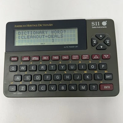 Seiko Instruments Electronic Dictionary Thesaurus Spelling American Heritage - Image 1 of 4