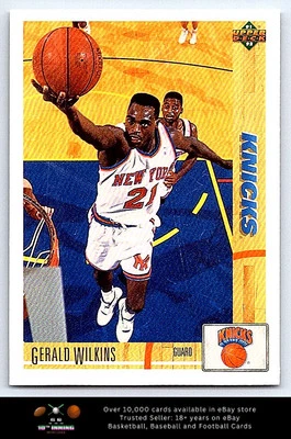 1991-92 Upper Deck BASKETBALL #234 Gerald Wilkins - Image 1 of 2