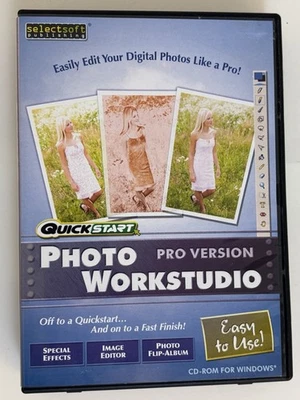 Select soft Quick Start Photo Edit WorkStudio Pro Version CDROM Win 7 Vista XP - Image 1 of 4