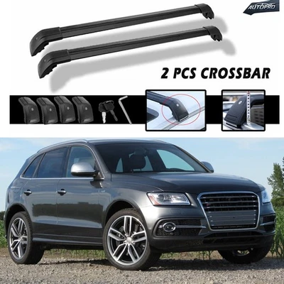 Barra transversal bloqueable 2 piezas para AUDI Q5 2009-2017 portaequipajes de carga Foto 1 de 4