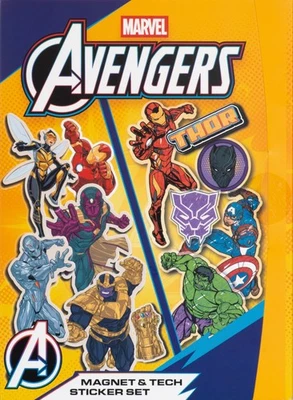 Avengers - Magnet & Tech Sticker Set (NEU & OVP!) - Bild 1 von 3