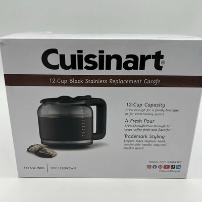 Jarra de repuesto Cuisinart DCC-1220BKSRC 12 tazas negra de acero inoxidable Foto 1 de 4