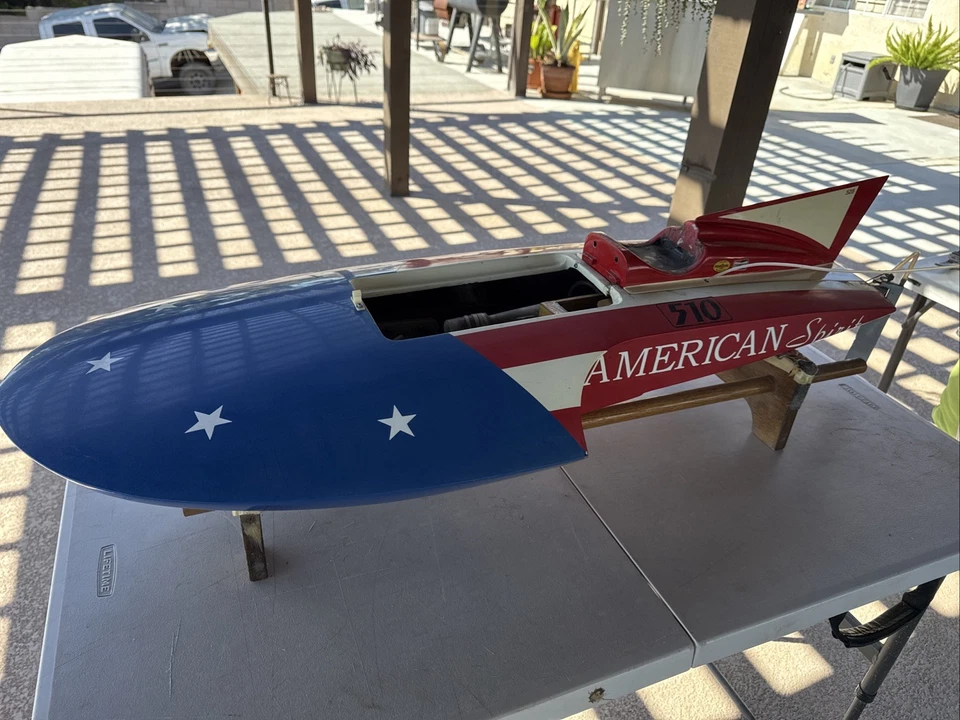 Vintage 45” Shovel Nose Hydro RC W/Custom Tune Pipe & Running Hardware - Image 1 of 4